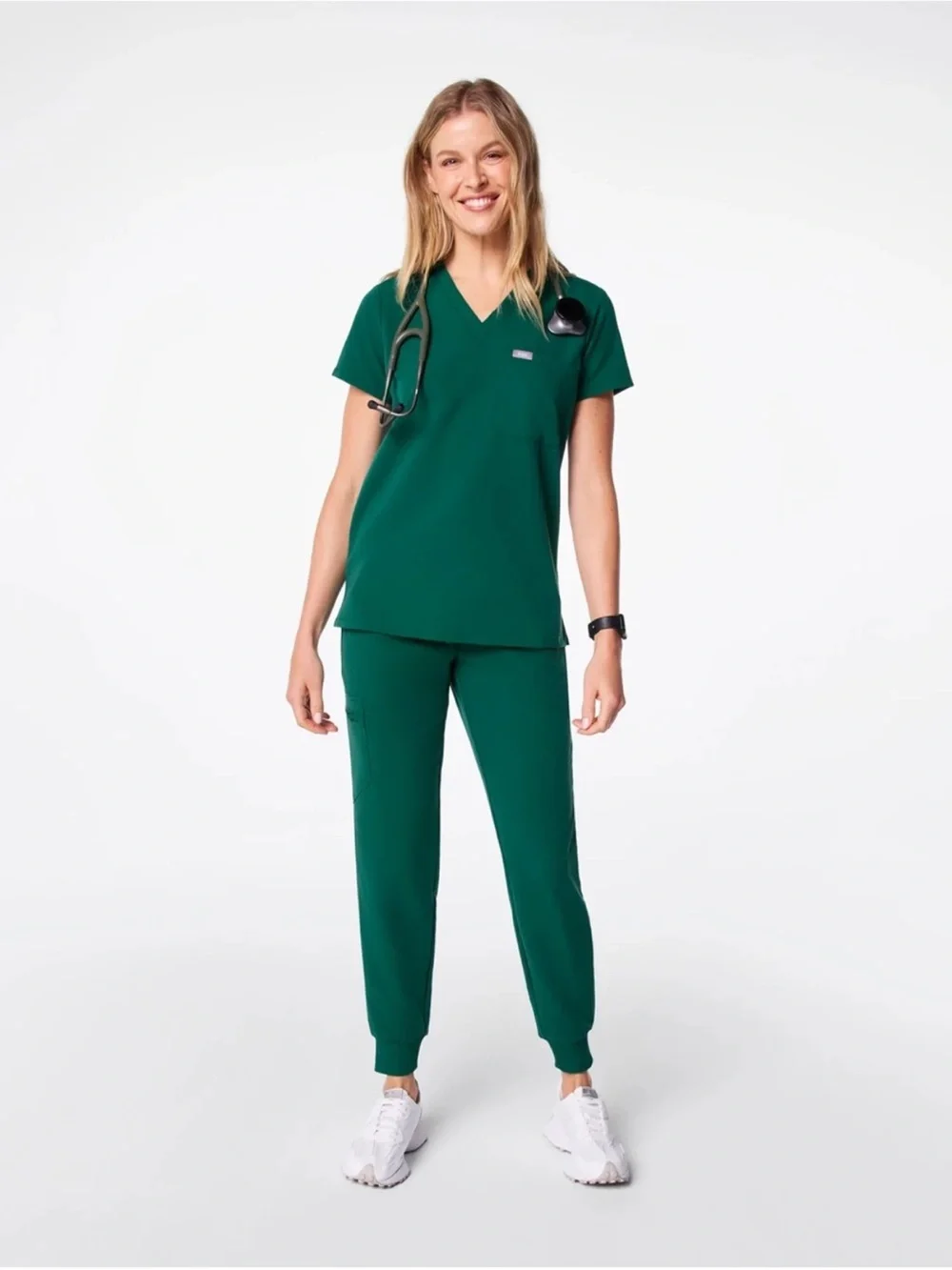 FIGS Scrubs Hunter Green Jogger set